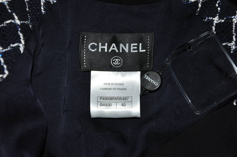 Chanel 2014 SS Cotton Tweed Sleeveless Dress FR40 3