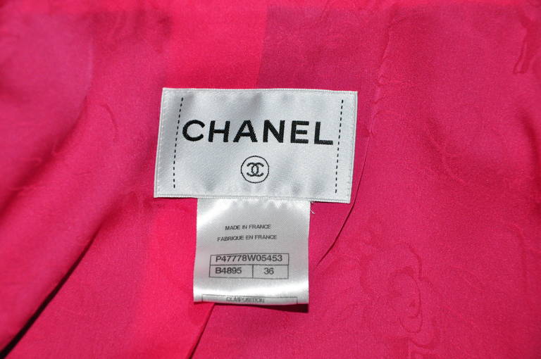 Chanel 2014 S/S Multi-color Cotton Tweed Jacket New FR36 For Sale 1
