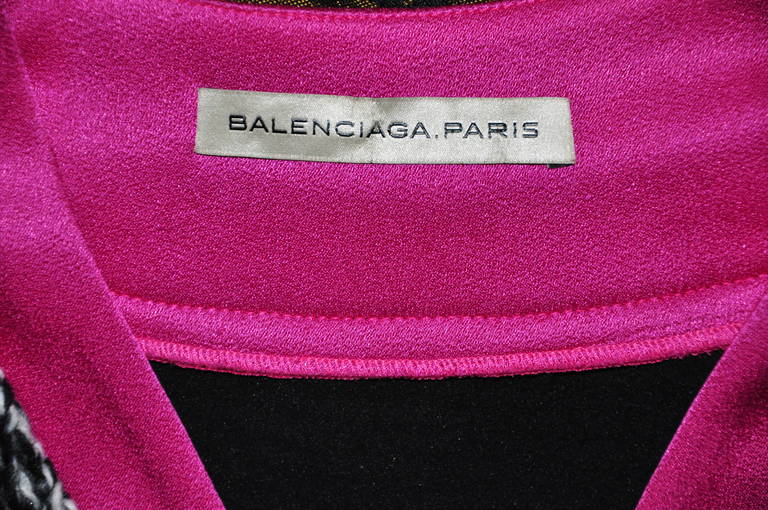 Women's Balenciaga Multi Color Wool Blend Knit Dress For Sale