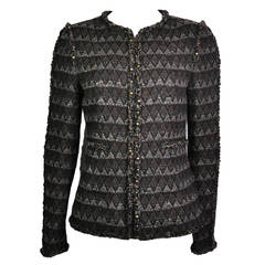 Chanel 2014 Paris-Dallas Multi-color Tweed Jacket New FR38