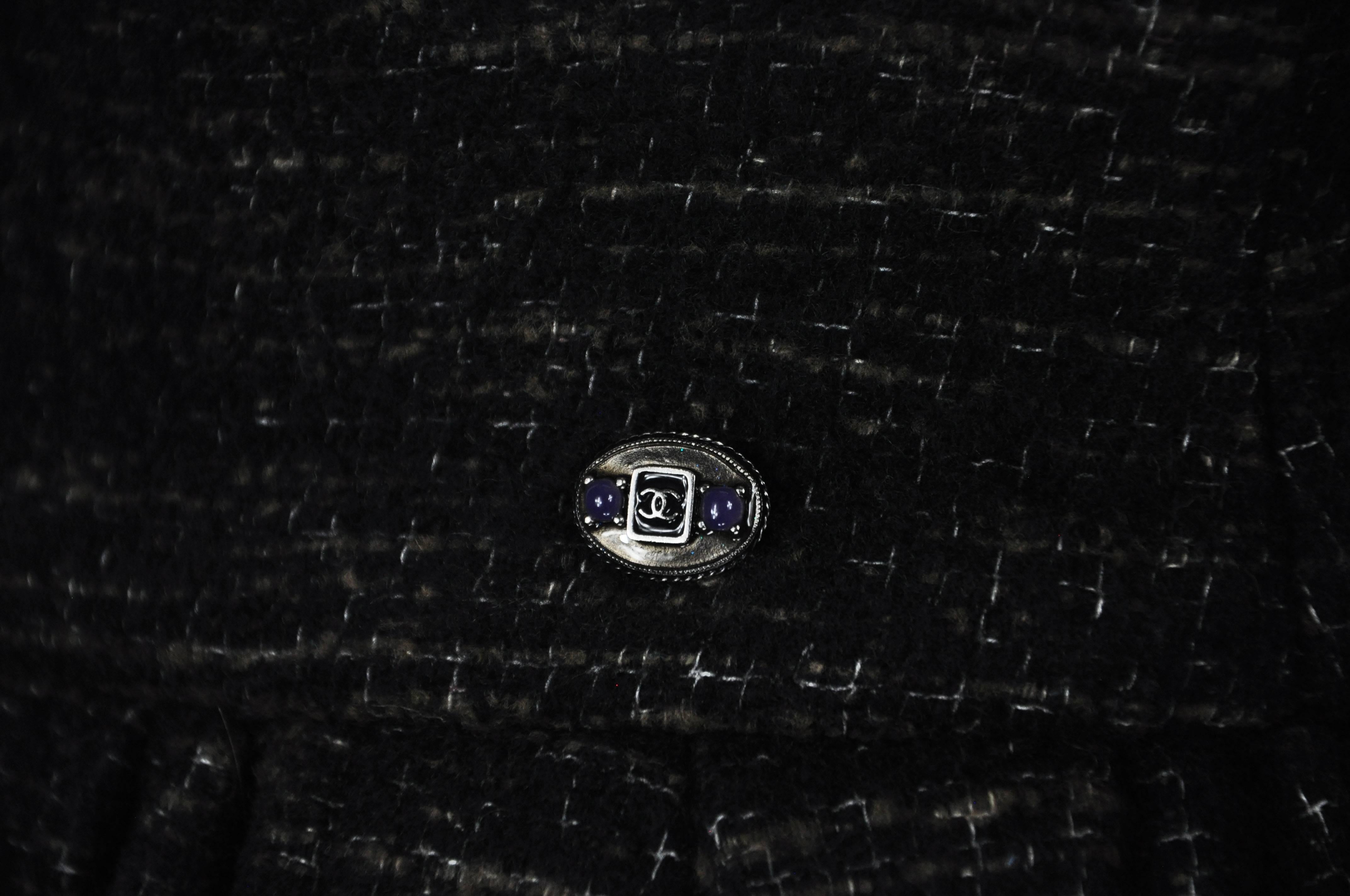 Women's Chanel 2011 Wool Tweed Pleated & Puffy Skirt FR36