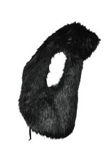 Chanel 2010 Collection Black Fantasy Fur Vest FR36