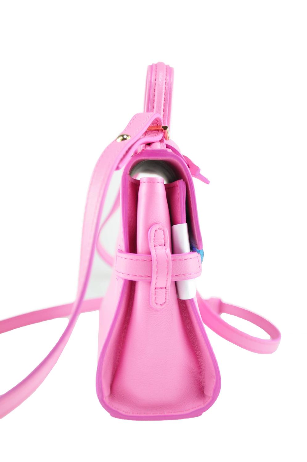 Delvaux Tempete Micro Flamingo Pink Calf Leather Bag New at 1stdibs