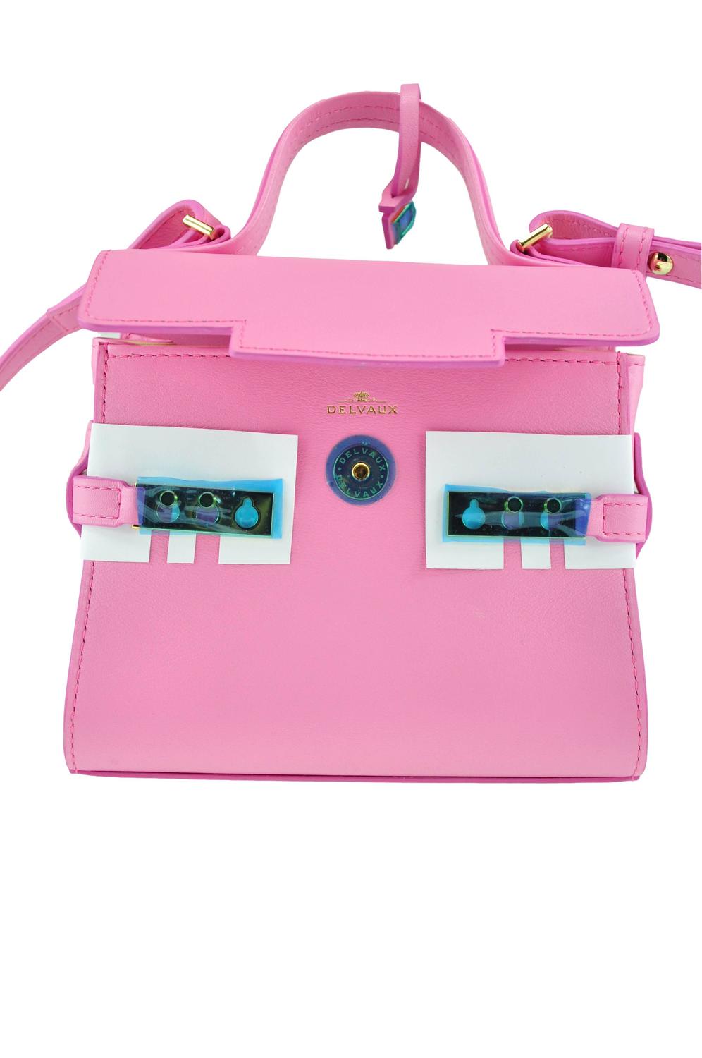 Delvaux Tempete Micro Flamingo Pink Calf Leather Bag New at 1stdibs