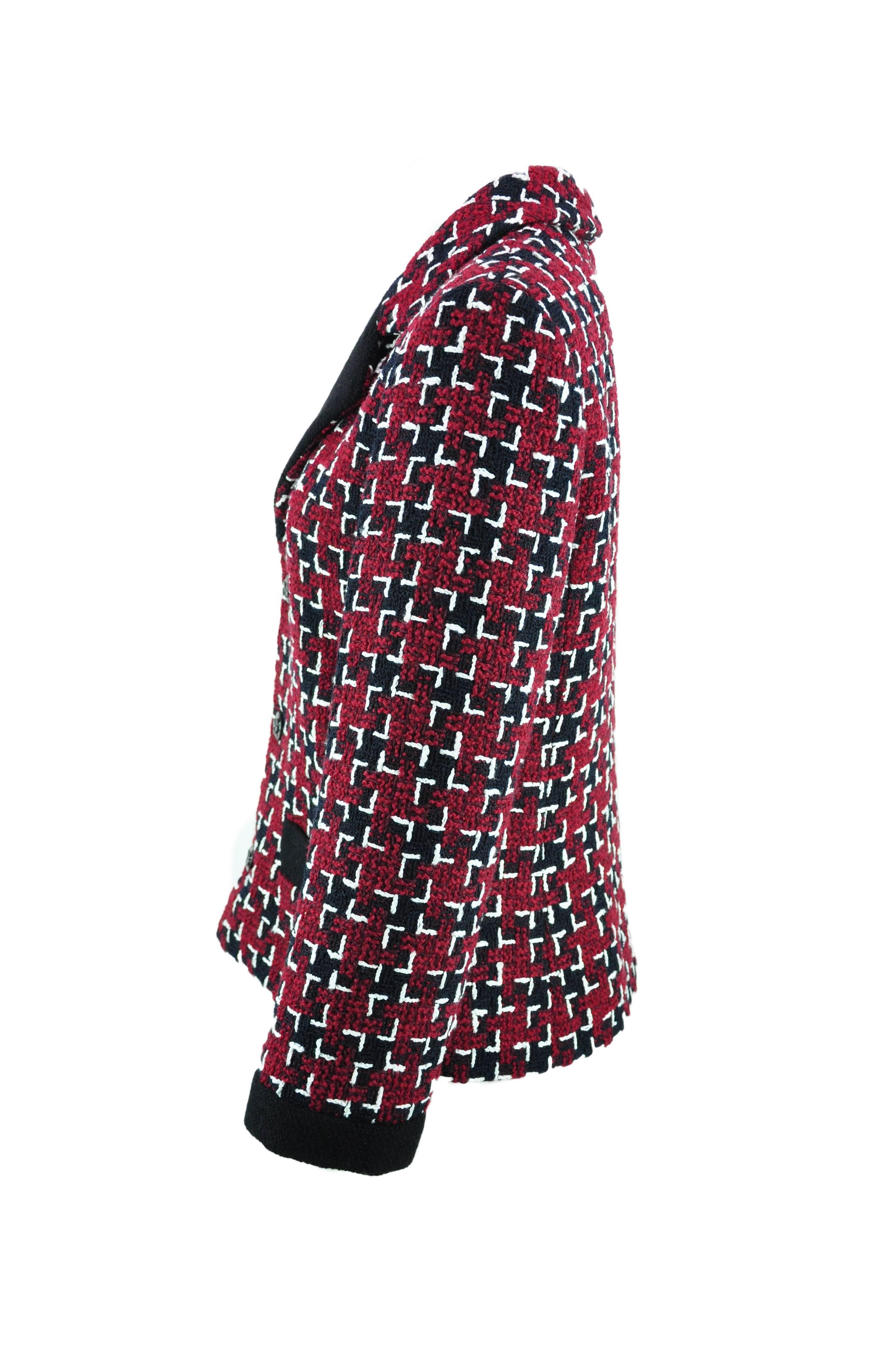 Women's Chanel 2015 Brasserie Multi-color Wool Tweed Jacket & Apron New FR38