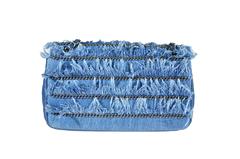 Chanel 2015 Dubai Cruise Denim Fringe with Medallion Bag