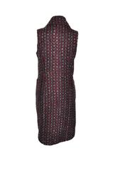 Chanel 2016A Brown/Red/Blue Mohair Tweed Vest FR38 New