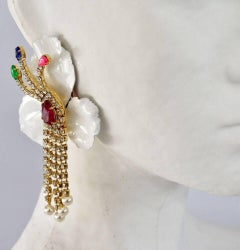 Shourouk Neon Orchid Earrings