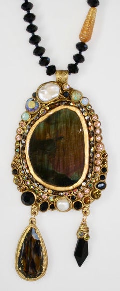 Ella K Labradorite pendant