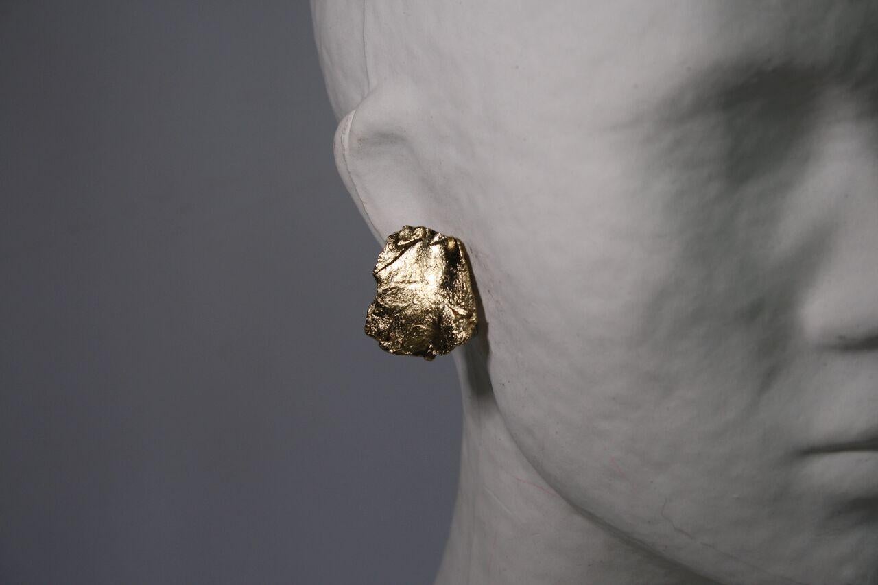 Women's Ambre & Louise Fragment Gilded Brass Clip Earrings 