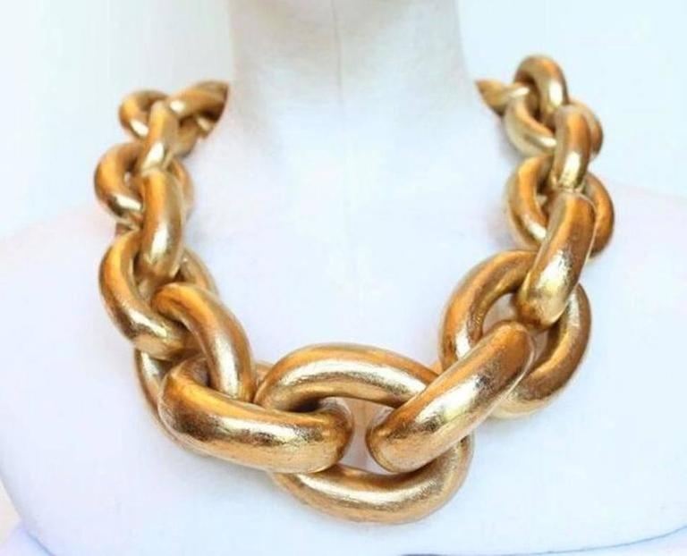 Wood Link Necklace 36