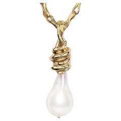 Goossens Paris Modern Freshwater Pearl Pendant Necklace, France, New