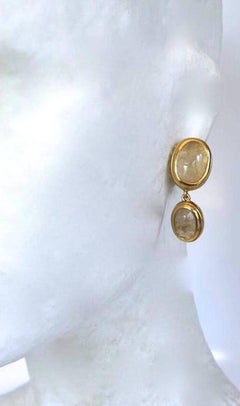Goossens Paris Bergkristall Double Drop Clip-Ohrringe