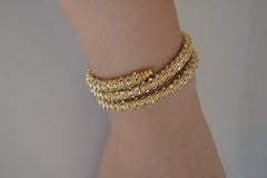 Bracelet Mabrouk en or et cristal Françoise Montague