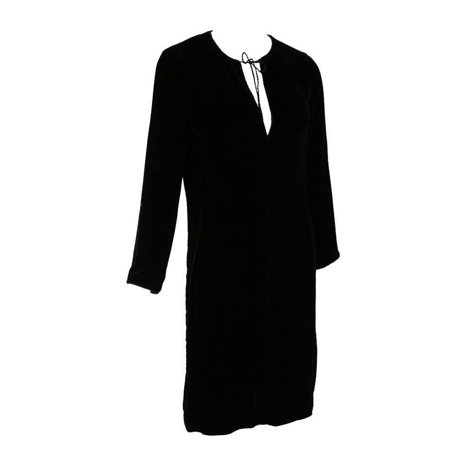Tom Ford for GUCCI 1990s Black Peasant Style Dress For Sale