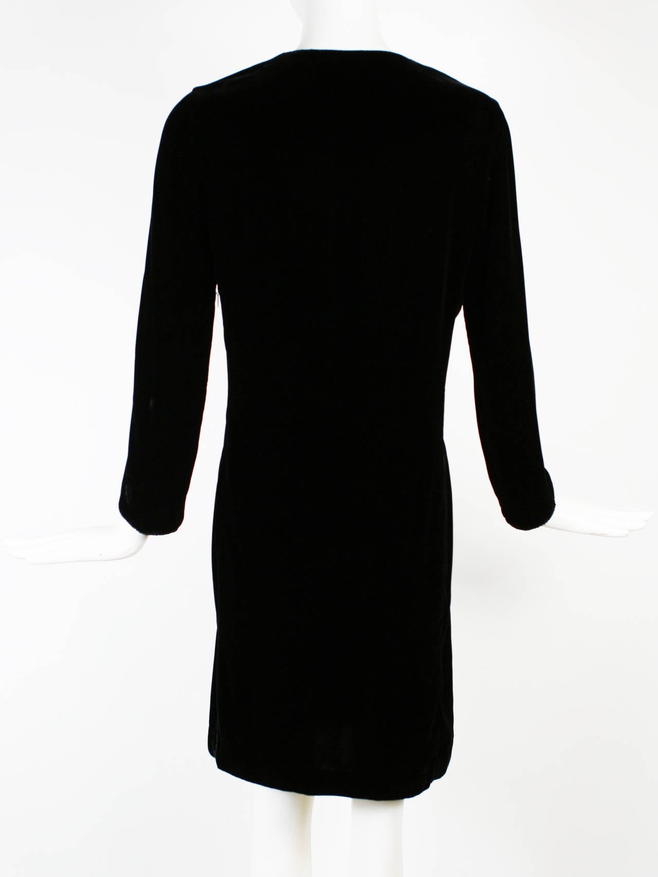 Tom Ford for GUCCI 1990s Black Peasant Style Dress For Sale 1