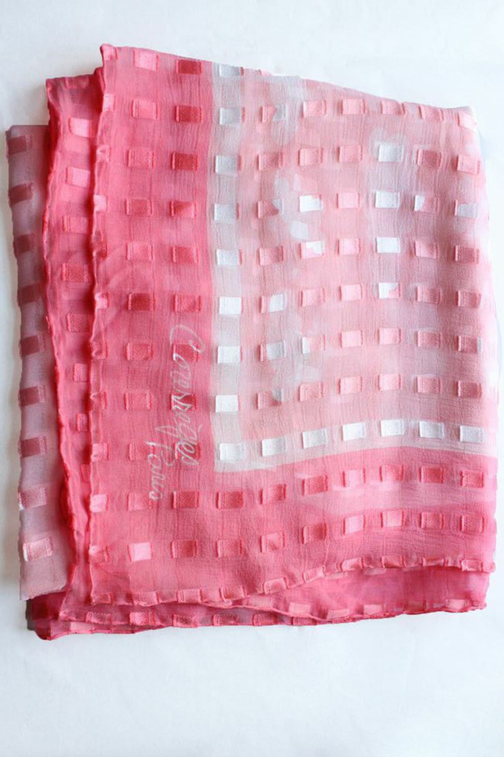 Vintage 1970's Courreges Pink Silk Halter Dress and Scarf For Sale 4