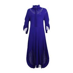 Rare Collectors A-POC Issey Miyake Purple Avant Garde Maxi Dress