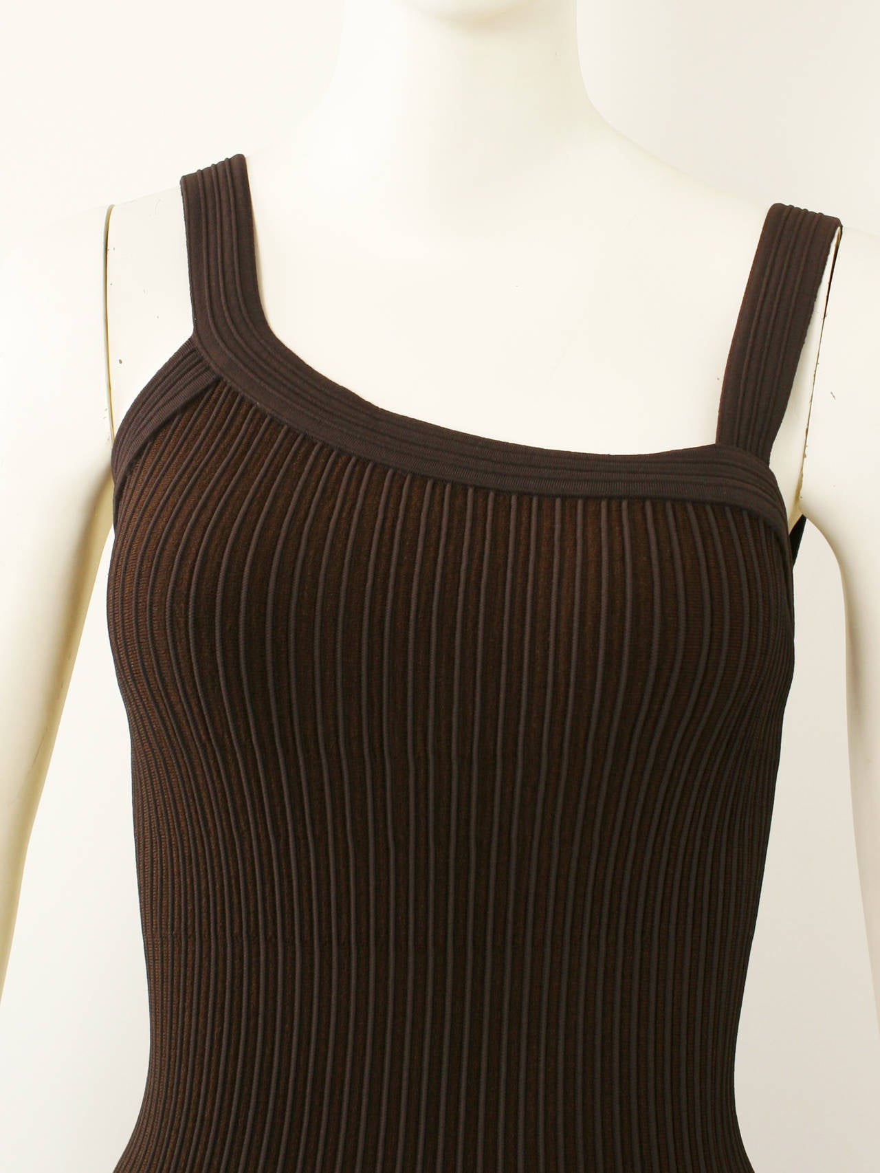 Women's Alaia Sexy Little Dress with Asymmetrical Neckline For Sale