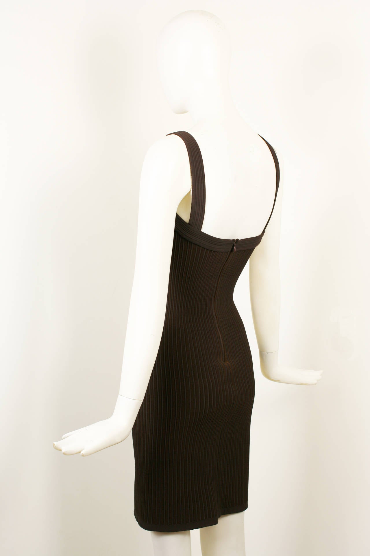 Alaia Sexy Little Dress with Asymmetrical Neckline For Sale 1