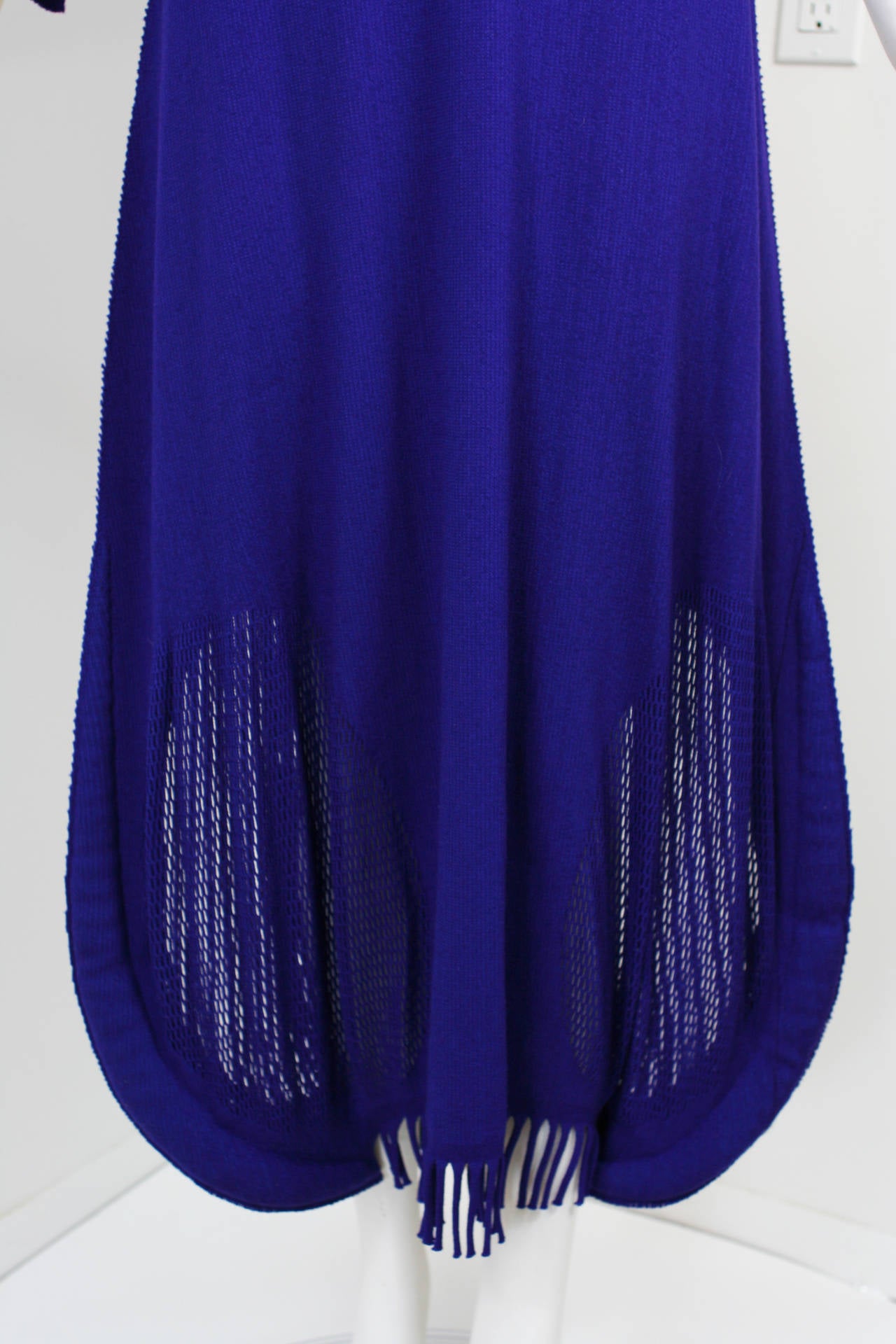 Rare Collectors A-POC Issey Miyake Purple Avant Garde Maxi Dress In Excellent Condition For Sale In New York, NY