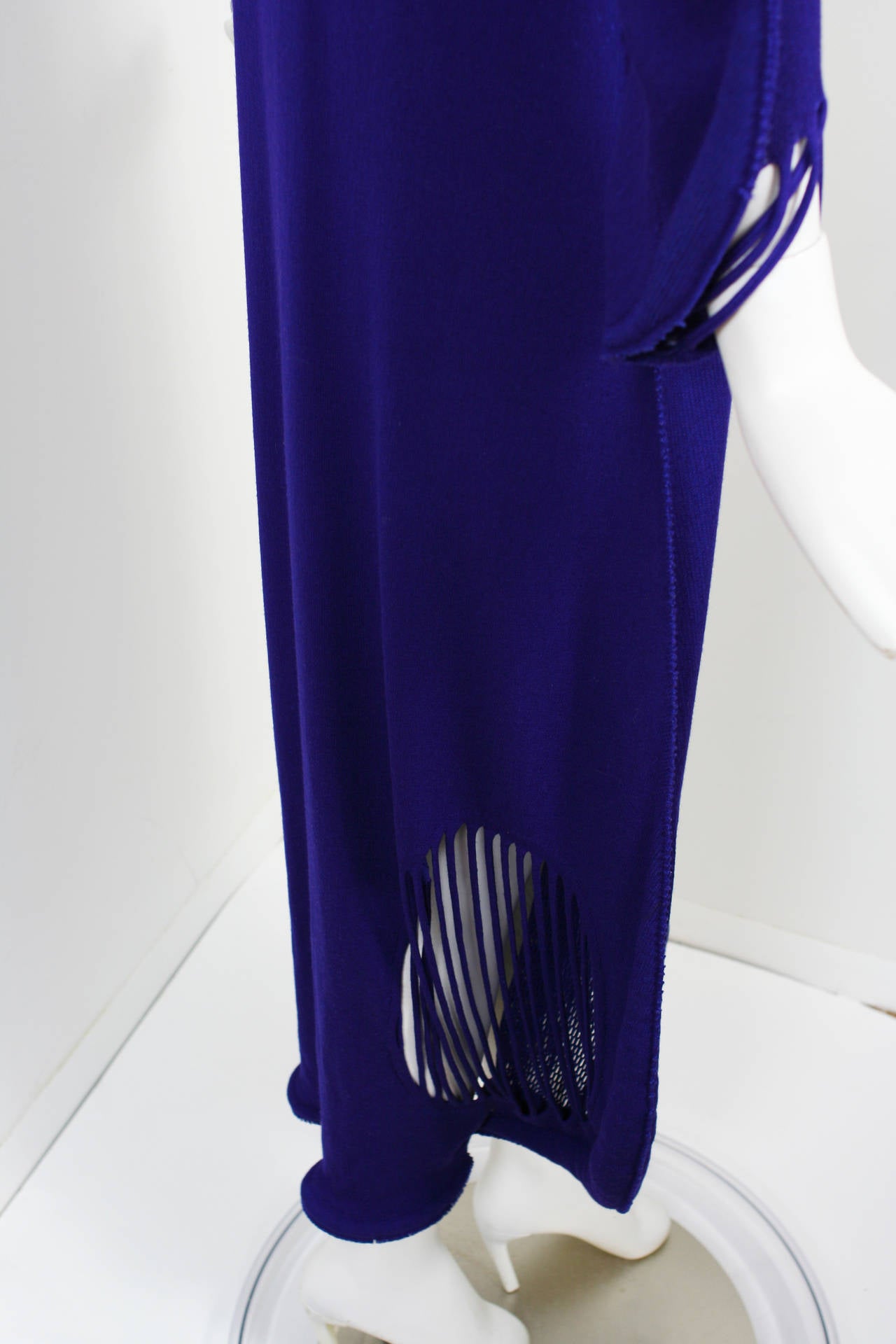 Rare Collectors A-POC Issey Miyake Purple Avant Garde Maxi Dress For Sale 1
