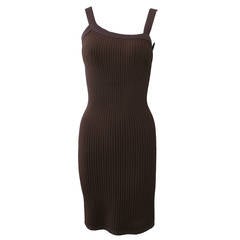 Alaia Sexy Little Dress with Asymmetrical Neckline