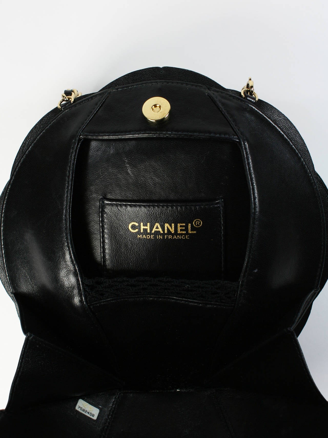 Chanel Black Camelia Handbag Mint In New Condition In New York, NY