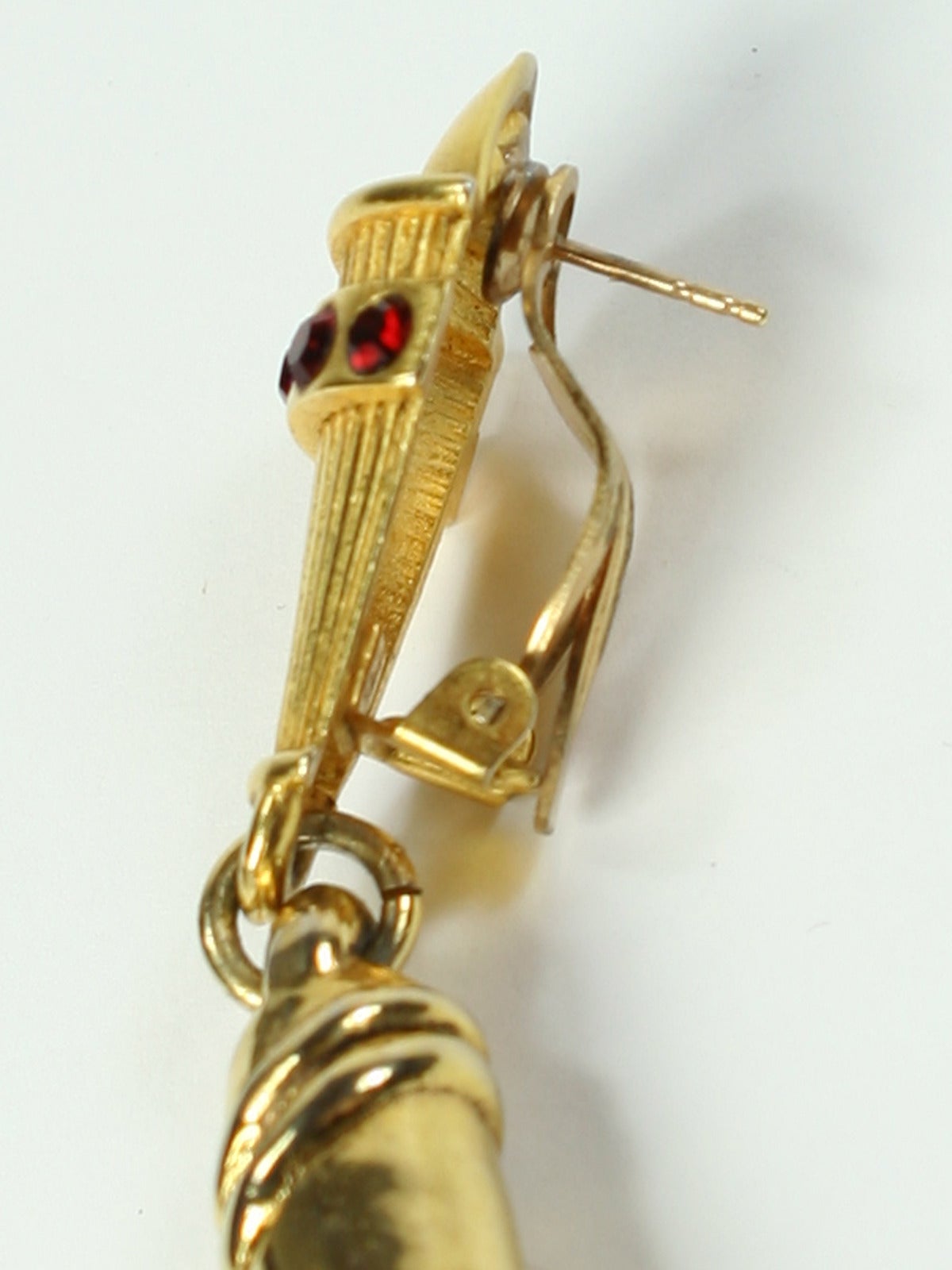 Dramatic 1980s Claire Deve Tassel Shoulder Duster Earrings