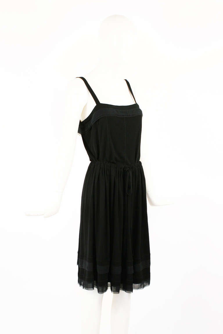 Chanel Black Two Piece Dress Ensemble 2002 P