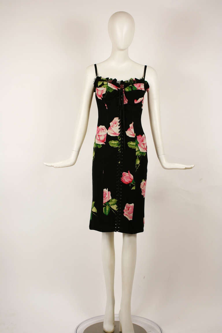 Women's Dolce & Gabanna Floral Corset Dress