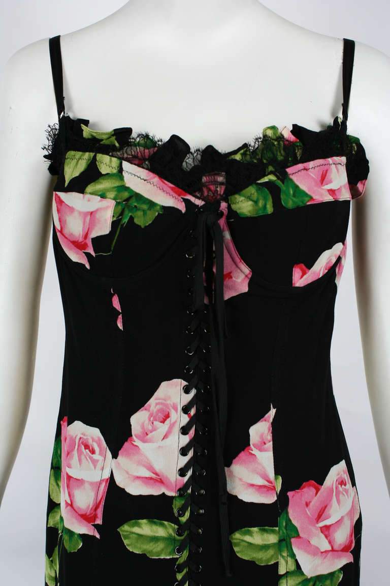 Dolce & Gabanna Floral Corset Dress 2