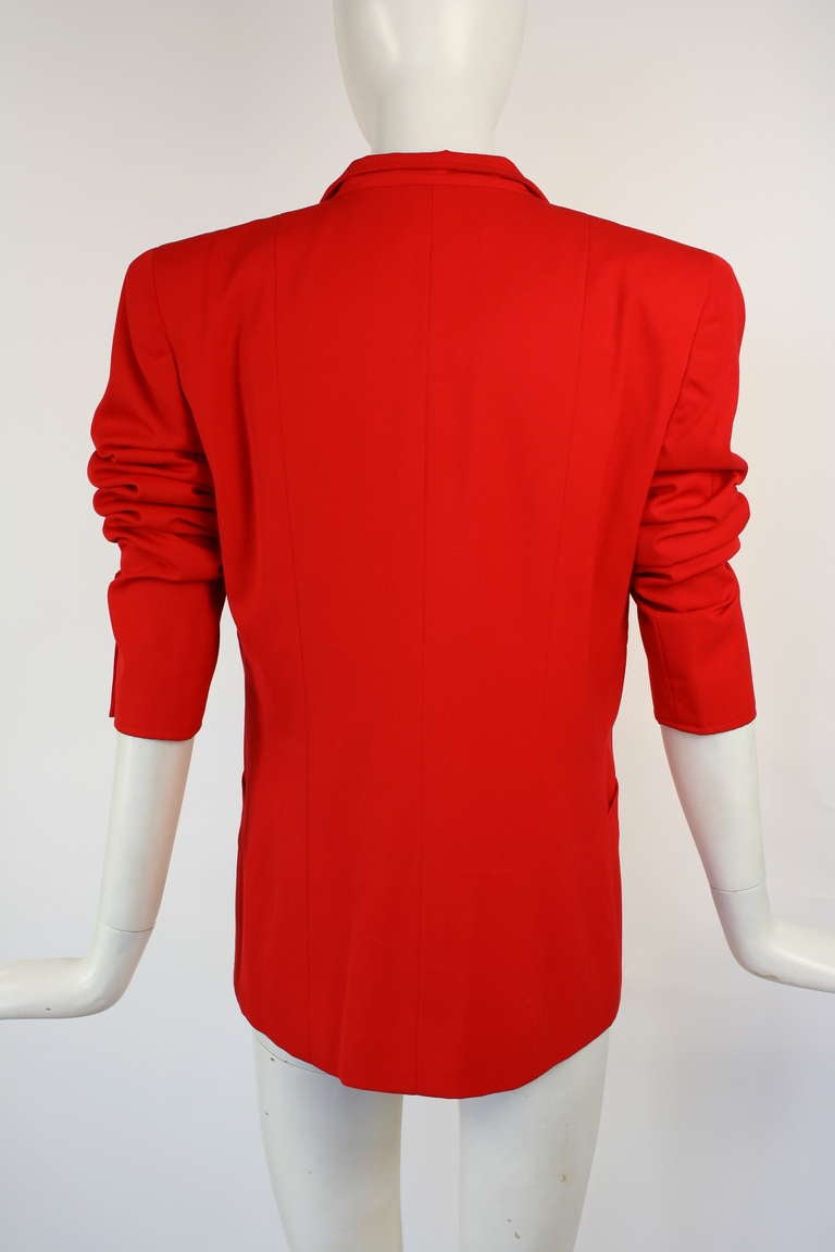 Chanel Red Blazer For Sale 1