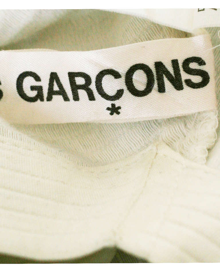 Comme des Garçons White Sculptural Dress For Sale 5