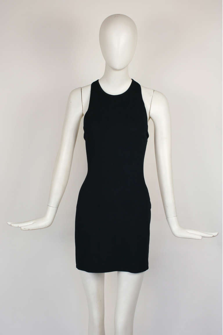 Tom Ford for GUCCI 1998 Black Body-Con Dress In Excellent Condition For Sale In New York, NY