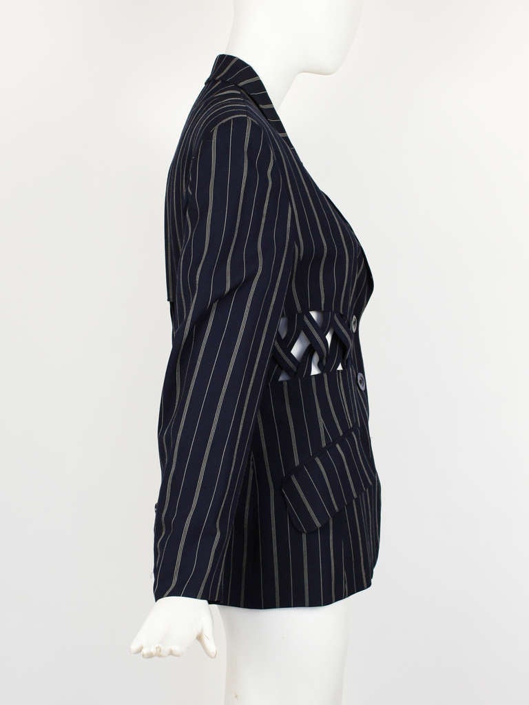 Women's Lolita Lempicka Lattice Cut-Out Jacket For Sale