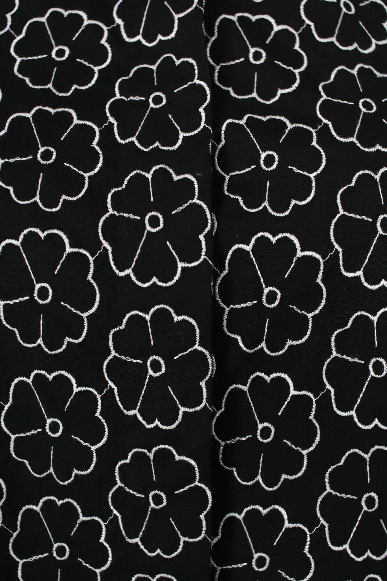 Chanel Black Camelia Embroidred Shirt For Sale 4