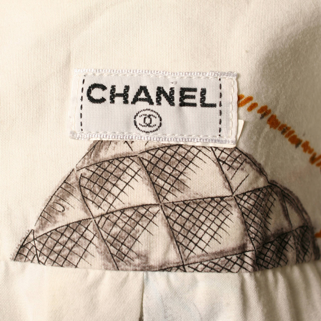 Vintage Chanel Button Down Icons and Logos Shirt For Sale 5
