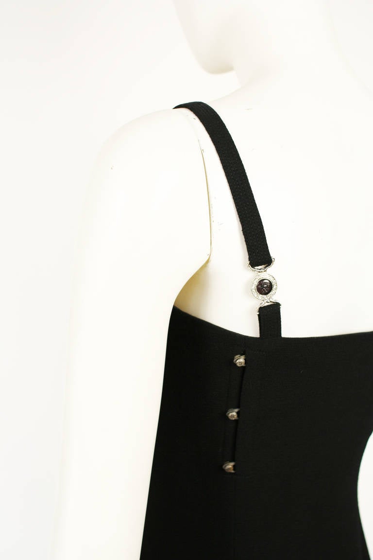 Gianni Versace Couture Black Corset Medusa Dress 1