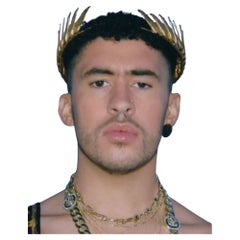 BadBunny worn 24K Yellow Gold dipped Julius Headpiece Tiara Crown