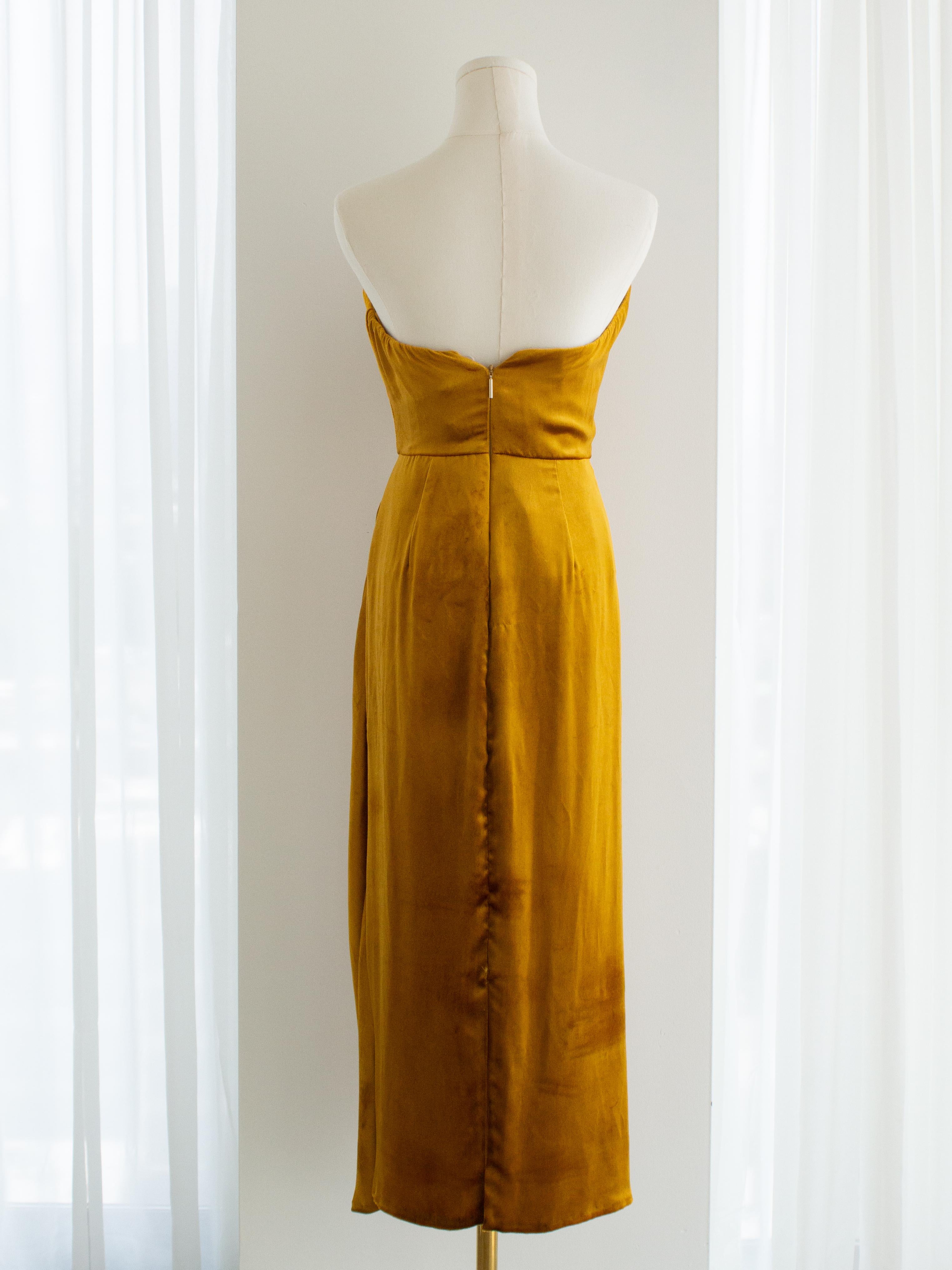 NWT Jason Wu Collection Babygirl Marigold Velvet Drapiertes Kleid im Angebot 4