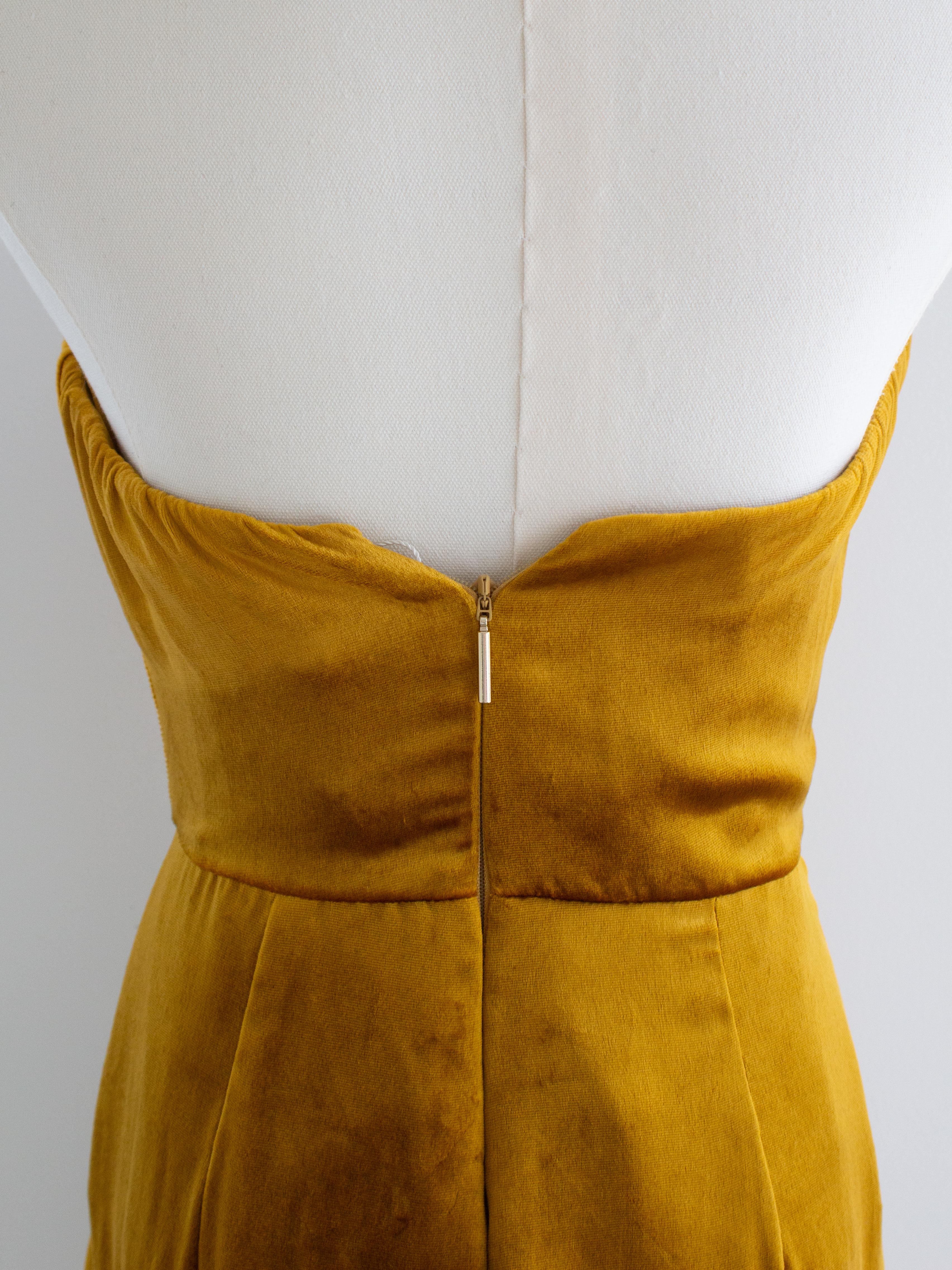 NWT Jason Wu Collection Babygirl Marigold Velvet Drapiertes Kleid im Angebot 7