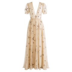 Valentino Frühjahr/Sommer 2015 – Seidenorganza-Abendkleid mit Paillettenverzierung im „Starfish“-Design
