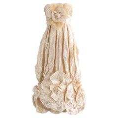 Chanel Frühjahr/Sommer 2006 – Marissa Cooper Bride – Abend- und Hochzeitskleid „Camellia“ in Elfenbeinweiß