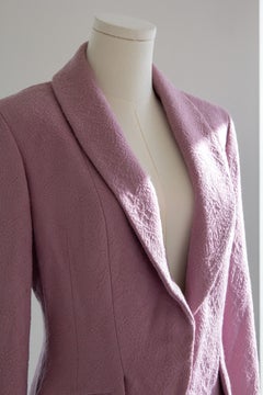 Christian Dior by John Galliano F/W 1999 Mauve Fringe Jacket