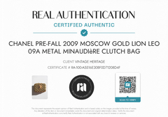 Chanel Pre-Fall 2009 Paris-Moscou Gold Lion Leo Crystal Minaudière Clutch Bag