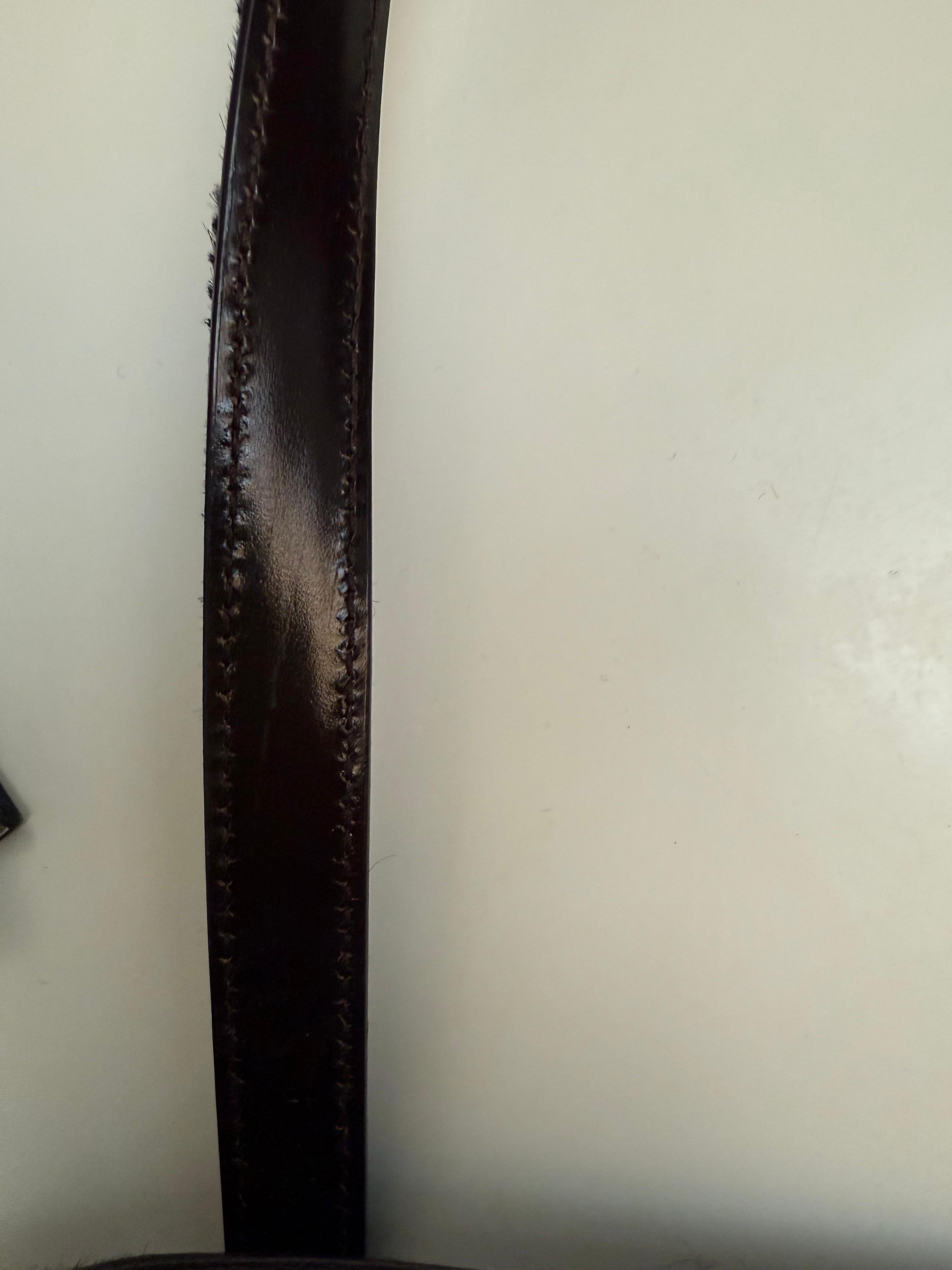 Gucci horsehair and leather shoulder bag For Sale 7
