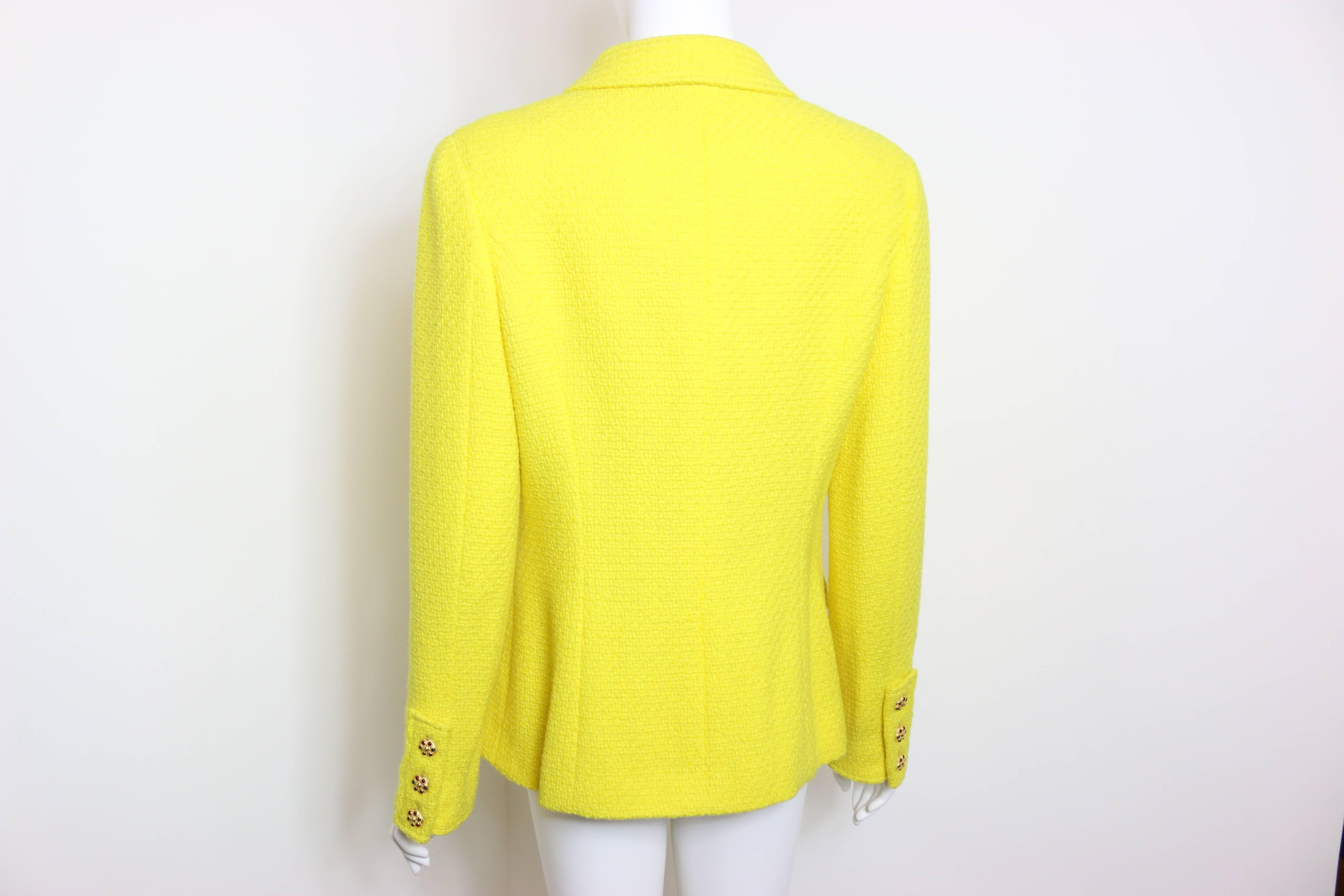 yellow chanel jacket