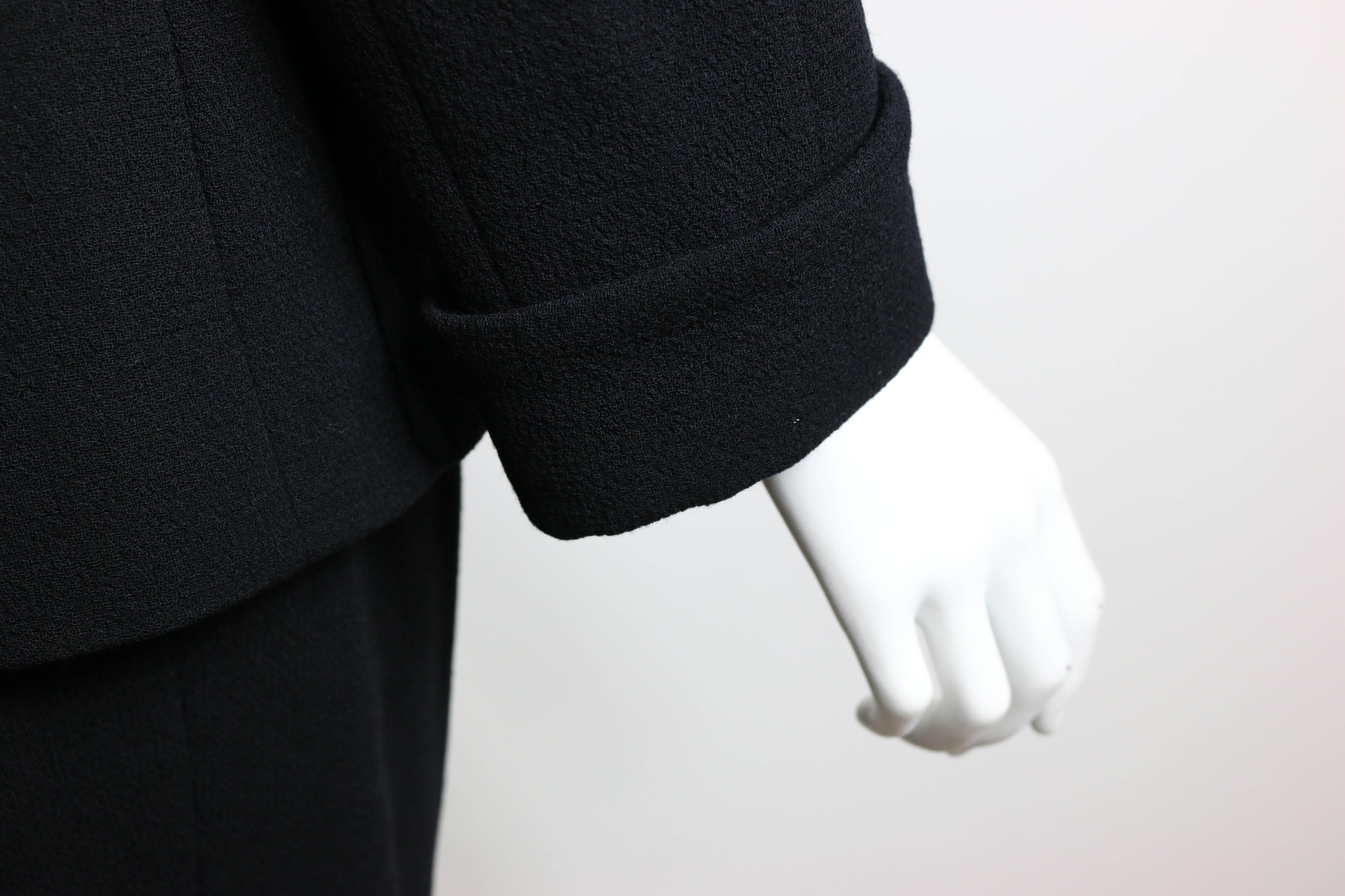Chanel Black Wool Suit 3