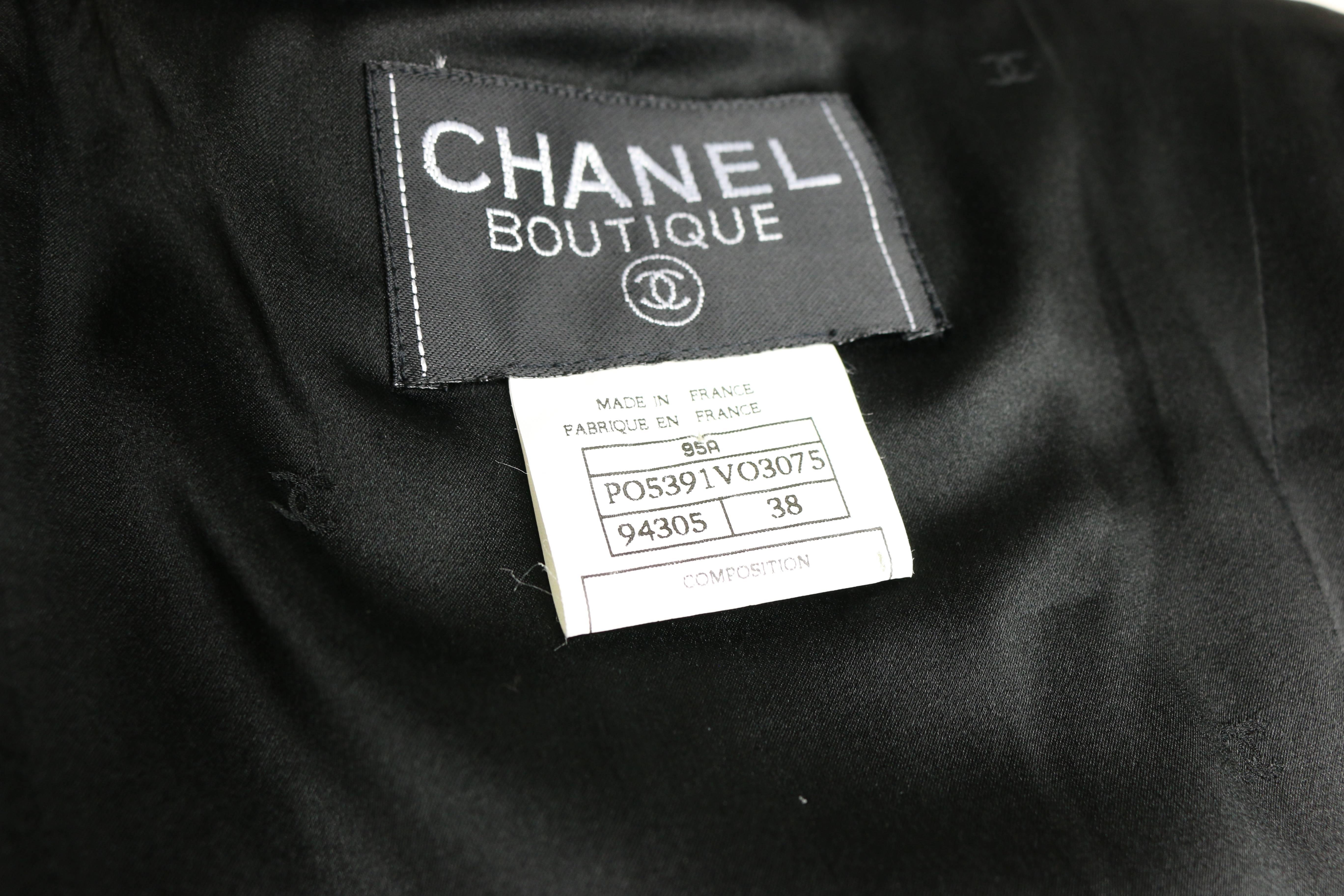 Chanel Black Wool Suit 6
